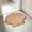 Khaki, variant on Japceit Shell Shaped Bath Mat, Non Slip Microfiber Absorbent Rug, Scallop Sea Design Soft Floor Mat For Bathroom Bedroom Entryway, Quick Dry Washable Shower Decor