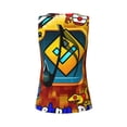 thumbnail image 5 of Lsque Geometry Dash Printed Workout Tank Tops for Women, Athletic Sports Tank Tops, Compression Sleeveless Dry Fit Shirts,Sleeveless Yoga Shirt-X-Large, 5 of 9