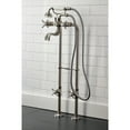 thumbnail image 3 of Kingston Brass CCK246K8 Essex Freestanding Clawfoot Tub Faucet Package with Supply Line, Brushed Nickel, 3 of 7