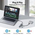 thumbnail image 4 of USB C Hub Acer 10Gbps w/ 4 USB C 3.2 & 100W PD MacBook Pro, 4 of 9
