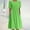 Green, variant on Kiplyki Spring Women's Dresses Plus Size 2024 Bohemian Print Short Sleeve Beach Knee Length Dress