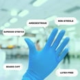 thumbnail image 4 of Disposable Medical Examination Gloves, Powder Free, Nitrile, Vinyl, Latex, Ni-Brid, 4 Mil - 8 Mil, Small - 2X-Large, 4 of 6