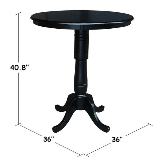 36" Round Top Pedestal Table, 40.9"H