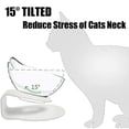 thumbnail image 2 of Cuenco para gatos con soporte, cuencos inclinados para gatos para gatitos, cuenco elevado para gatos, cuencos dobles antivómitos, cuenco de alimentación para gatos transparente de, 2 of 3