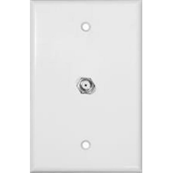 Morris Products 87511 Prise Coaxiale de Taille Moyenne Blanc