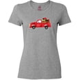 thumbnail image 3 of Inktastic Christmas Red Vintage Truck with Presents Women's T-Shirt, 3 of 5