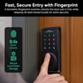 thumbnail image 4 of Wyze Lock Bolt v2, Smart Wi-Fi Deadbolt with Fingerprint Scanner, Keyless Entry, Keypad with 50 Passcodes, Built-in Wi-Fi 6, Auto-Lock, 8-Month Battery, 4 of 16