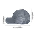 thumbnail image 2 of OULII Unisex Grey Baseball Hat with Adjustable Strap and Sun for Outdoor Sports and Casual Wear, 2 of 6