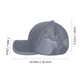thumbnail image 2 of EeaseMX Gorra de béisbol de malla de secado rápido con visera, color liso, ajustable, transpirable y refrescante, para viajes al aire libre en otoño (gris), 2 of 8