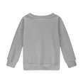 thumbnail image 3 of Mercatoo Youth Girls Solid Color Cotton Casual Crewneck Sweatshirts Kids Cute Trendy Long Sleeve Oversized Pullover Tops, 3 of 5