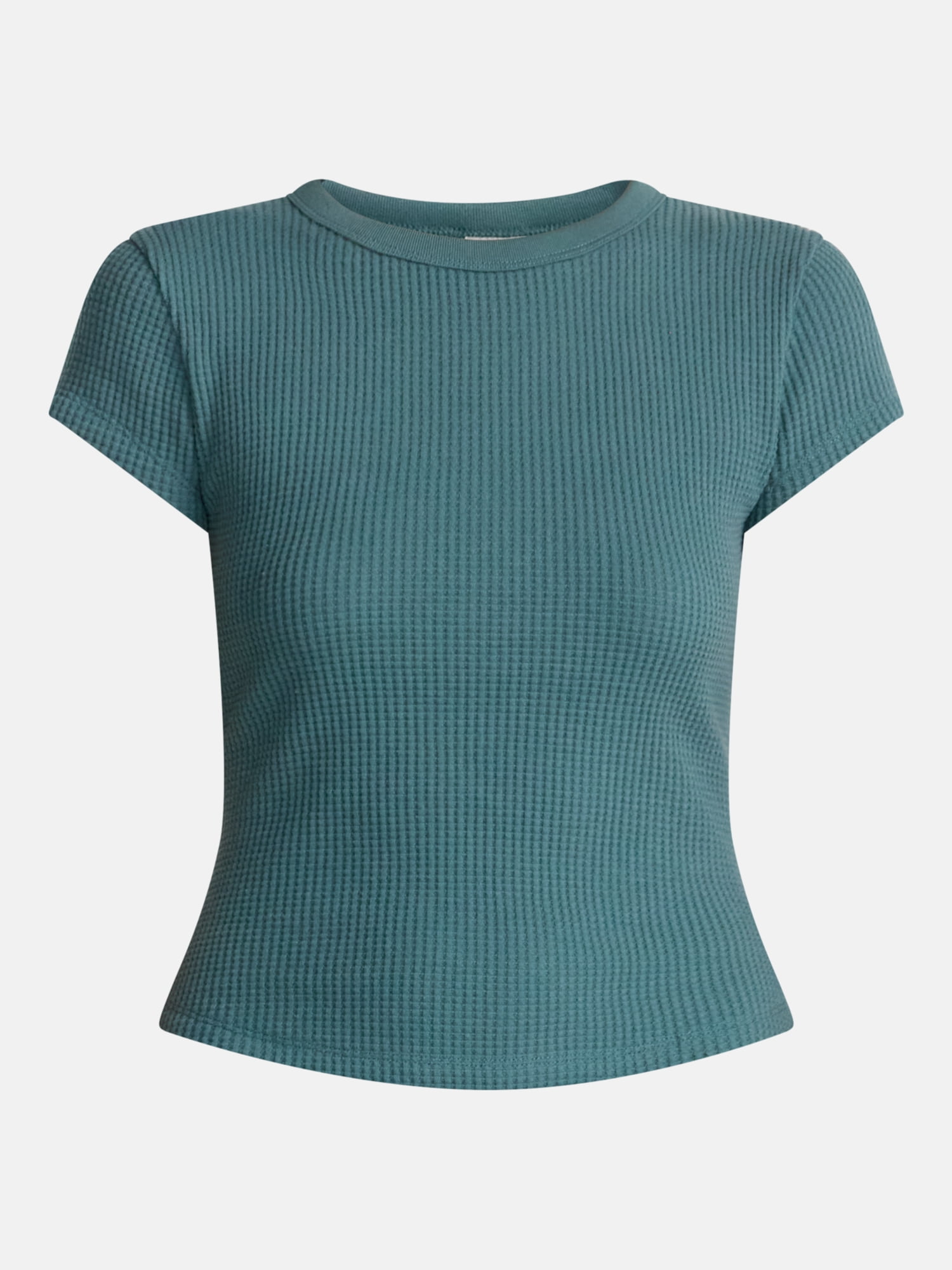 No Boundaries Waffle Knit Tee, Women’s XXS-XXL