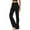 Black, variant on 4 Way Stretch Yoga Pants Women's Flare Fitness Pants for Yoga Exercise Square Dance and Casual Sports Activities L GY1