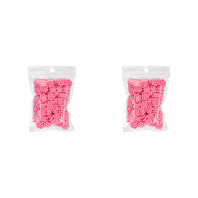 Qarigey 100 piezas de soporte de pegamento para pestañas, contenedor adhesivo, extensión de pestañas, herramienta de maquillaje rápido, 100 piezas 2piezas
