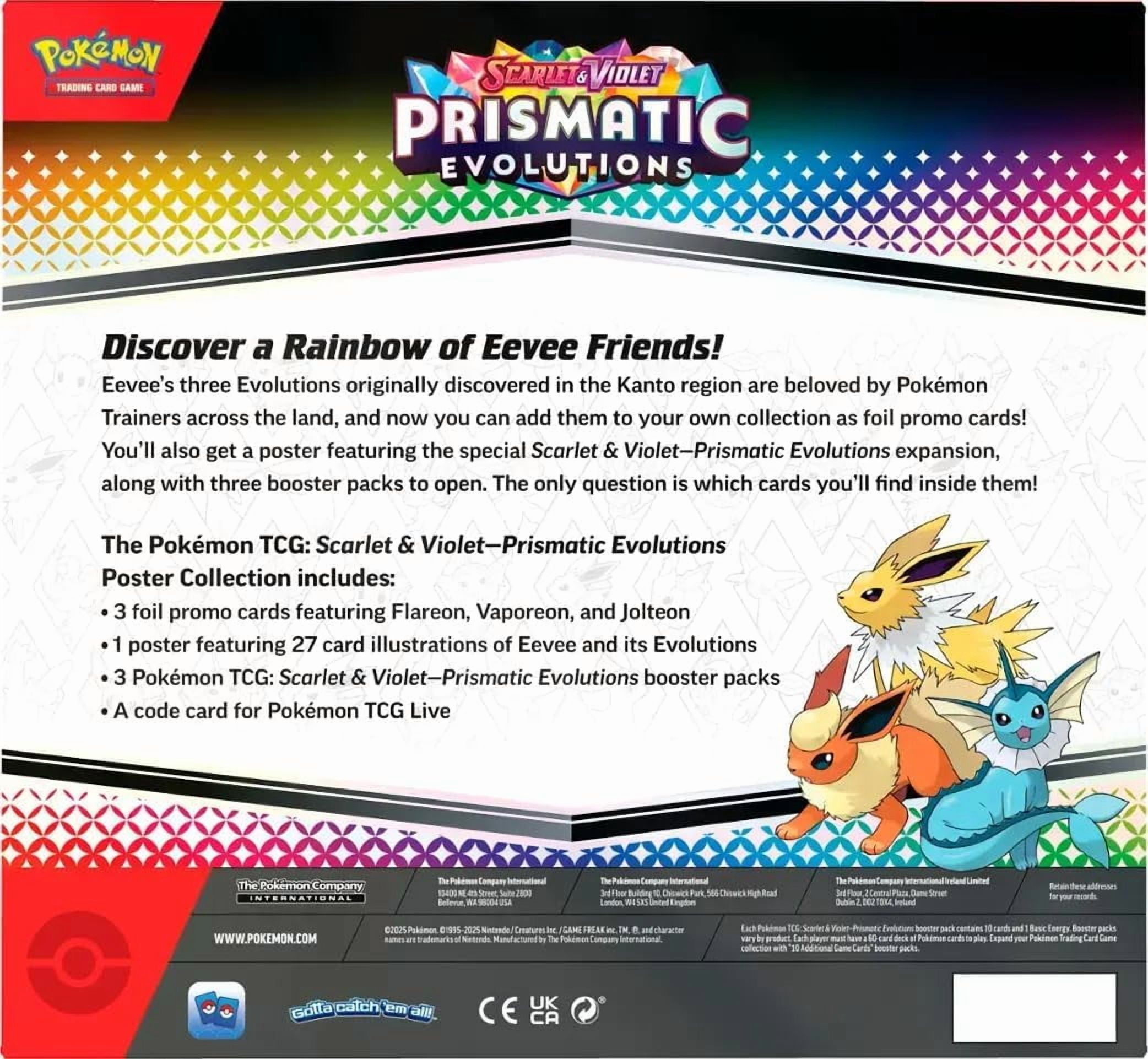 Pokemon Scarlet & Violet: Prismatic Evolutions Poster Collection Box!