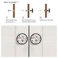 thumbnail image 4 of 4 Pcs Watercolor Llamas and Cacti Knobs for Kitchen Cabinet Cupboard Dresser Bookcase Drawer Pulls Handles Round Home Decor, 4 of 5