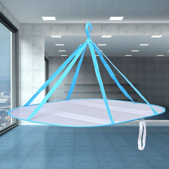 SEWCHICS Clothes Hanging Dryer Nylon Mesh Blue 1Pcs