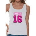 thumbnail image 1 of Awkward Styles Sweet Sixteen Birthday Tank Top Ladies Cute 16th Birthday Party Tank My Super Sweet Sixteen Cute Birthday Party Tank Top, 1 of 4
