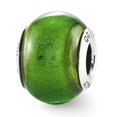 thumbnail image 1 of Reflection Beads QRS2761 Perle en Verre Murano Italien Argent Sterling Vert, 1 of 1