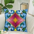 thumbnail image 2 of MKHERT Flowers and Leaves Throw Pillowcase Pillow Cover Cushion Couver 18x18 inch, 2 of 2