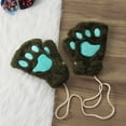 thumbnail image 6 of Fgnfyis Cute Cartoon Gloves for Women Cozy Fingerless Winter Warmth Fashion Accessory Green One Size, 6 of 9