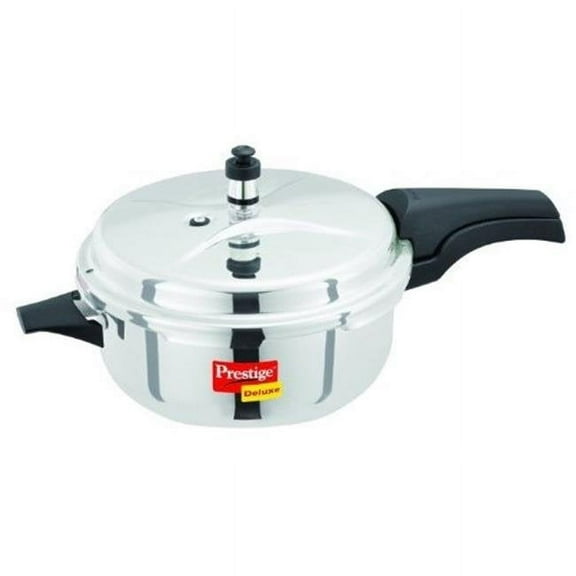 Prestige Deluxe 5 L Stainless Steel Stovetop Deep Pressure Cooker