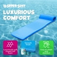 thumbnail image 3 of Texas Recreation Sunsation 1.75"" Thick Swimming Pool Foam Pool Floating Mattress Bahama Blue, 3 of 10