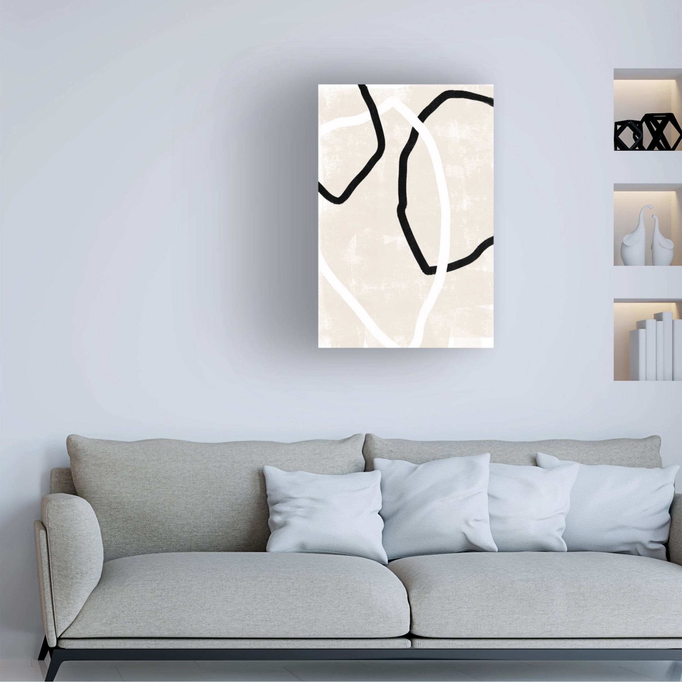Trademark Fine Art uplusmestudio Abstracto Trio Canvas Wall Art