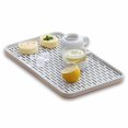 thumbnail image 1 of Bonilve Rejilla pequeña para secar tazas y platos, tabla de drenaje de cocina para fregadero de cocina, bandeja de drenaje de platos, color blanco con escurridor, lo suficientemente grande para mostra, 1 of 5