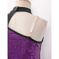 thumbnail image 5 of YONGHS Kids Girls Modern Jazz Latin Dance Dress Lyrical Contemporary Dance Costume Purple 6, 5 of 7