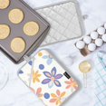 thumbnail image 5 of Yayeee Pot Holders Kitchen Heat Resistant with Pocket 7"x9.8" Cotton Oven Cooking Hot Pads, Blue Retro Flower, 5 of 7