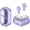 Purple, variant on Heart Wireless Earbuds for Girls Kids, Cute Mini Tiny Small Invisible Earbuds Wireless Bluetooth for Small Ears Canals Women Rose Gold Kawai Blue Tooth Ear Buds for iPhone Android