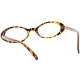 thumbnail image 4 of Womens Small Oval Glasses Slim Arms Clear Lens 48mm (Tortoise / Clear), 4 of 4