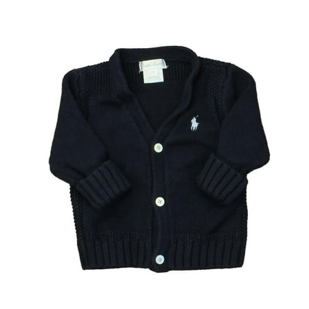 

Pre-owned Ralph Lauren Boys Blue Cardigan size: 6 Months