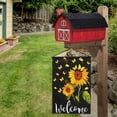 thumbnail image 5 of JOOCAR Welcome Garden 12" x18" Spun linen Outdoor Flag and Banner, Double Sided, 5 of 7