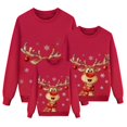thumbnail image 4 of SUXIAN Family Christmas Sweatshirt Printed Long Sleeve Crewneck Lightweight Kids Toddler Sweatshirt, 4 of 7