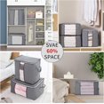 thumbnail image 4 of Juego de 3 bolsas de almacenamiento debajo de la cama, caja de almacenamiento debajo de la cama plegable grande de 90 l no tejida, bolsas de almacenamiento para edredones, edredones, mantas para las o, 4 of 5