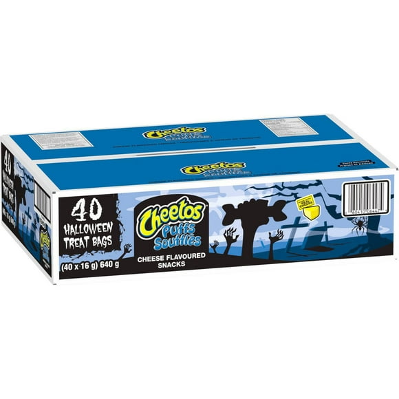 Cheetos grignotines à saveur de fromage Soufflés – sacs d’Halloween, (40 sacs de 16 g). 640 g.