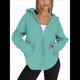 thumbnail image 3 of Sudaderas con Capucha y Cremallera para Mujer, Sudaderas Extragrandes, Conjuntos de Moda Escolar para Otoño, Chaquetas Informales, Ropa de Invierno Verde L, 3 of 9