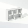 thumbnail image 4 of Furinno Reed 5-Cube Multipurpose Open Shelf Clothing & Closet Storage Organization, White, 4 of 7