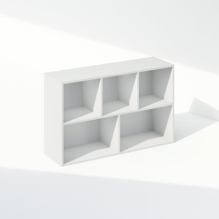 Furinno Reed 5-Cube Reversible Open Shelf Multipurpose Bookcase