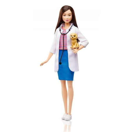 Barbie Careers Pet Vet Doctor Doll with Long Dark