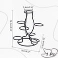 thumbnail image 2 of Soporte de exhibición de 7 huevos de cristal, soporte de exhibición de múltiples esferas de hierro negro para bola de cristal, globo, decoración para el hogar y la oficina, adorno de 4,72 x 4,13 x, 2 of 8