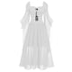 thumbnail image 1 of Womens Halloween Costumes 2024 Cosplay Gothic Dresses Women Casual Plus Size Cold Shoulder Dress Solid Color Lace Butterfly Sleeve Halloween Gothic Dress, 1 of 4