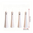 thumbnail image 4 of 2026 4PCS Halloween Ghost LED Taper Candles, Light Sensor Auto On/Off Ghost Flameless Candlesticks, 24cm Decorative Battery Operated Candles for Table Mantel Party Home Decor, 4 of 8