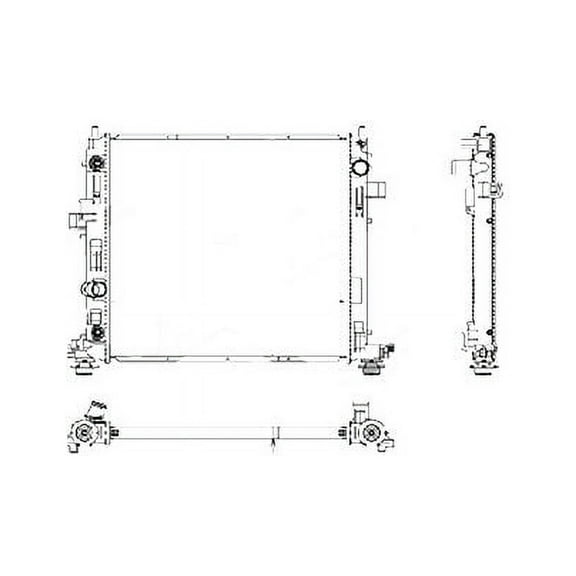 Radiator - Compatible with 2013 - 2015 Cadillac ATS 2014