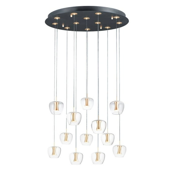 ET2 Lighting - LED Pendant - Newton-30W 12 LED Pendant-27.5 Inches wide by 5.75