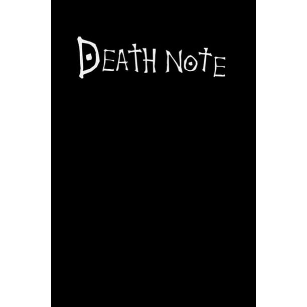 Death Note 6x9 1 Page Wide Ruled Notebook Paperback Walmart Com Walmart Com