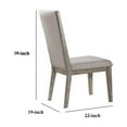 thumbnail image 2 of Acme Furniture ACME Rocky Side Chair (Set-2), Fabric & Gray Oak, 2 of 6