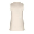 thumbnail image 4 of Giftesty Tank Tops for Women Summer Solid Color Sleeveless Casual Camisole T-Shirt Women's Top Round Neck, 4 of 5