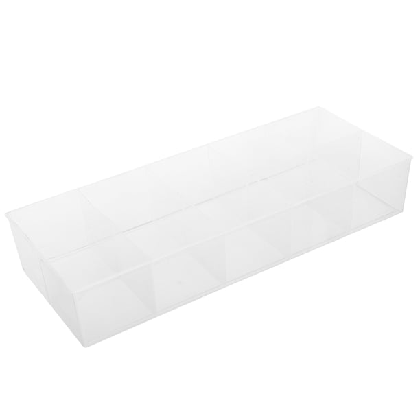 Caja organizadora de bolsitas de té con compartimentos, de plástico transparente, para café, azúcar, condimentos, hogar, cocina y oficina.